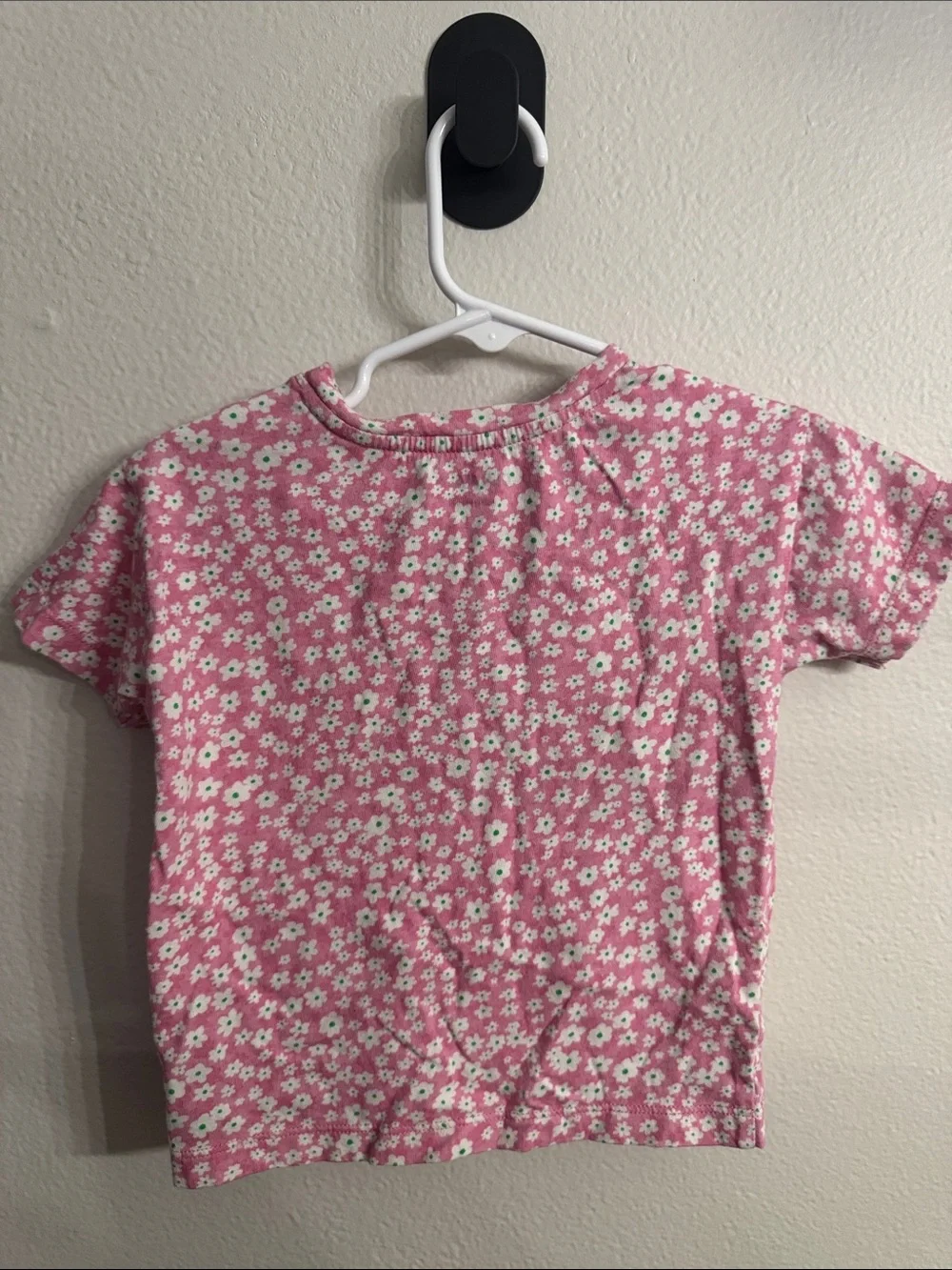 Old Navy Pink Floral Short Sleeve Kids Tee